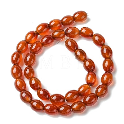 Oval Natural Carnelian Beads Strands G-D622-06-A-1