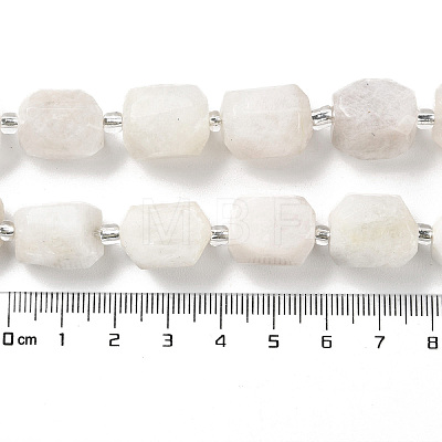 Natural White Moonstone Beads Strands G-C105-A05-01-1