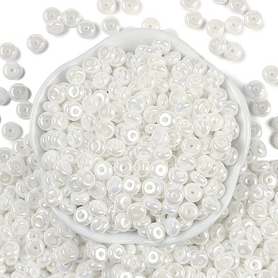 Opaque Colours Luster Glass Seed Beads SEED-P008-01C-07-1