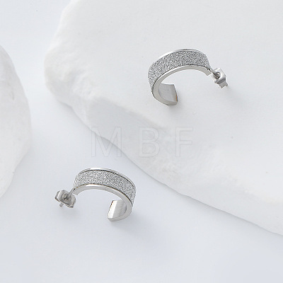 304 Stainless Steel Stud Earrings LS-JA5622-1