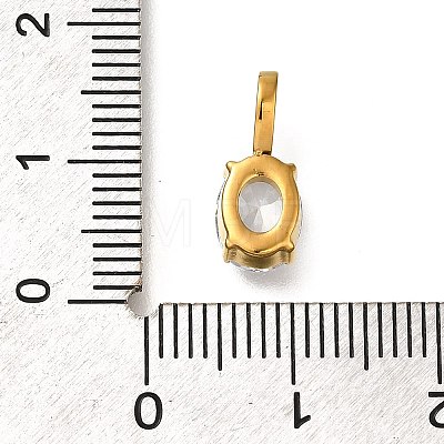 Ion Plating(IP) 304 Stainless Steel Rhinestone Pendants LS-STAS-A104-11G-01-1