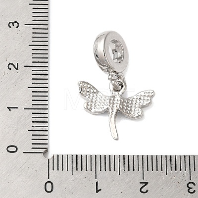 Rack Plating Alloy Rhinestone European Dangle Charms PALLOY-S189-27P-1