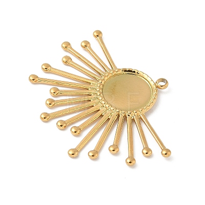 304 Stainless Steel Pendant Cabochon Settings STAS-L293-04G-1