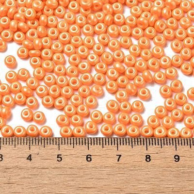 Baking Paint Luster Glass Seed Beads SEED-B001-04A-10-1