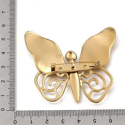 304 Stainless Steel Lapel Pin Brooches JEWB-F048-03G-1