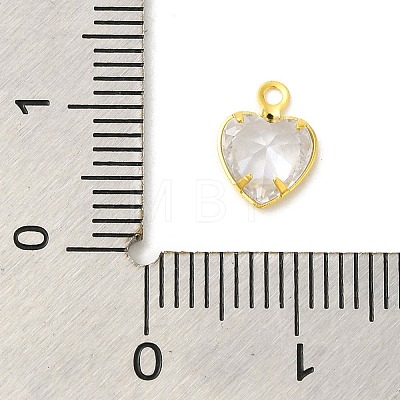 Real 18K Gold Plated Rack Plating Brass Micro Pave Cubic Zirconia Pendants Charms KK-S396-05E-1