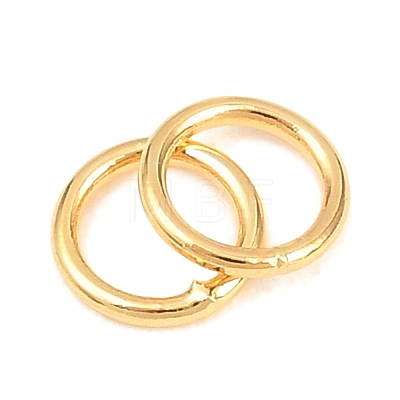 Brass Closed Jump Rings KK-D257-01G-04-1