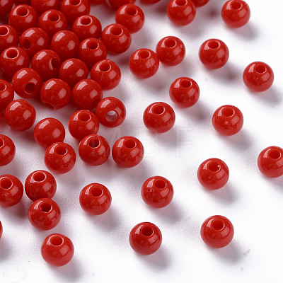 Opaque Acrylic Beads LS-X-MACR-S370-C6mm-A14-1