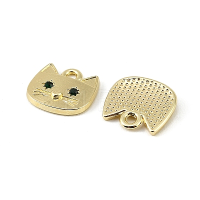Alloy Micro Pave Sea Green Cubic Zirconia Pendants FIND-H024-15G-1