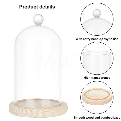 Glass Dome Cover AJEW-WH0307-75A-1