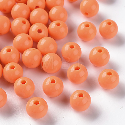 Opaque Acrylic Beads MACR-S370-C10mm-A11-1