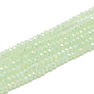 Electroplate Glass Beads Strands EGLA-Q112-A05-1