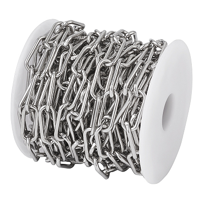 304 Stainless Steel Paperclip Chains YS-TAC0003-02P-1