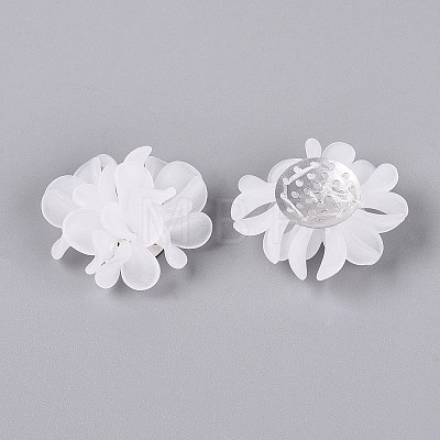 Frosted Transparent Acrylic Cabochons AC-N177-01B-01-1