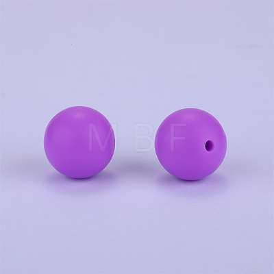 Round Silicone Focal Beads SI-JX0046A-04-1