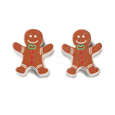 Christmas Theme Schima Wood Beads WOOD-F018-03-1