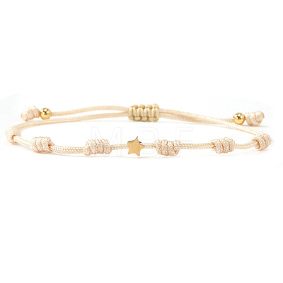 Multicolor braided star bracelet unisex stylish accessory versatile jewelry trendy design QF7407-7-1