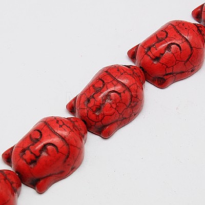 Synthetic Turquoise Beads Strands TURQ-G119-20x29mm-03-1