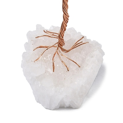 Natural Red Jasper Chips Tree of Life Decorations DJEW-P022-01B-02-1