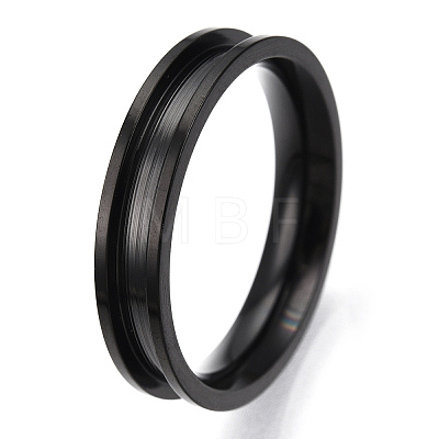 201 Stainless Steel Grooved Finger Ring Settings RJEW-TAC0017-4mm-02B-1