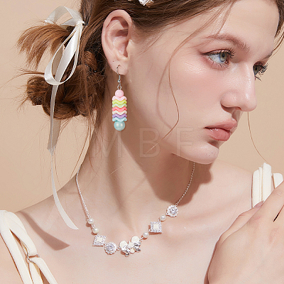 200Pcs Opaque Acrylic European Beads MACR-PA0001-90-1