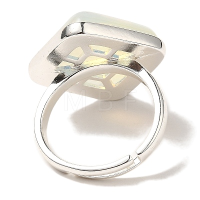 Opalite Adjustable Rings RJEW-H240-01S-25-1