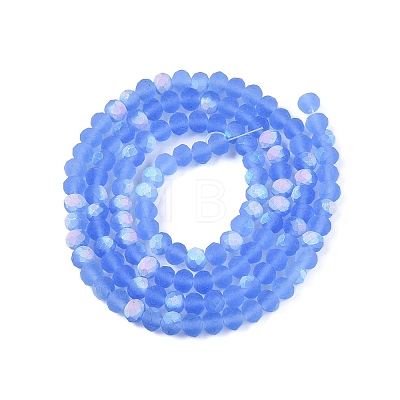 Transparent Glass Beads Strands EGLA-A044-T4mm-MB14-1