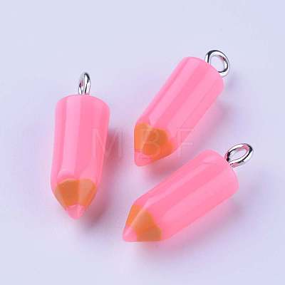 Resin Pendants RESI-WH0008-13D-1
