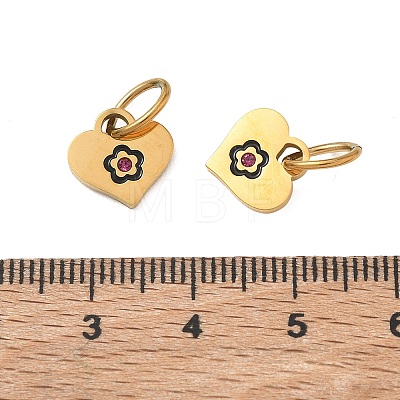 304 Stainless Steel Enamel Pendants SA-CBA49D2-04G-1