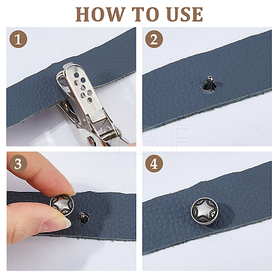 120 Bags Zinc Alloy Decorative Rivets FIND-FH0017-90A-1