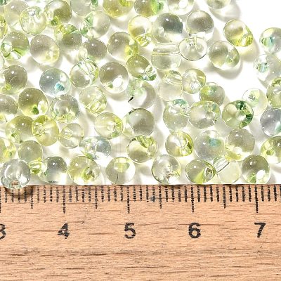 Transparent Baking Paint Glass Seed Beads SEED-P006-02B-09-1