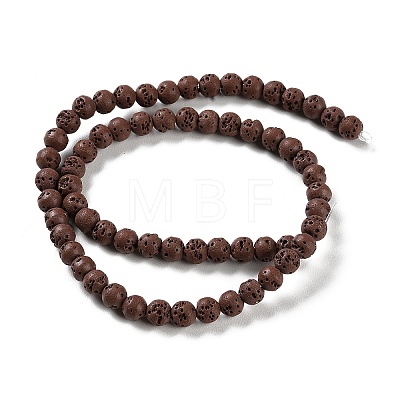 Synthetic Lava Rock Dyed Beads Strands G-H311-08A-02-1