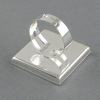 Brass Pad Ring Settings MAK-S026-25mm-JY002S-1