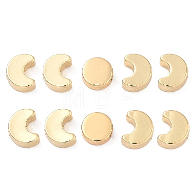 10Pcs 2 Styles Moon Phase Theme Brass Beads Set KK-TZ0001-02-1