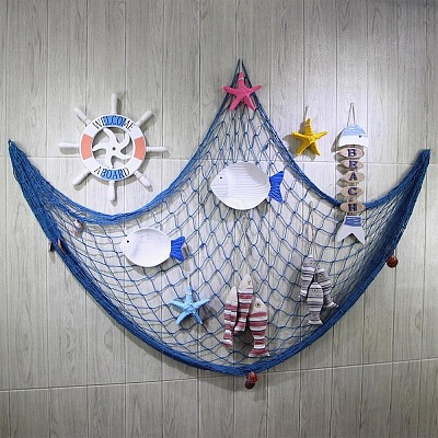 Fish Net Wall Decoration DIY-WH0168-84B-1