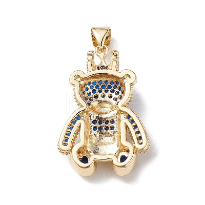 Brass Micro Pave Cubic Zirconia Pendants KK-M240-17A-1