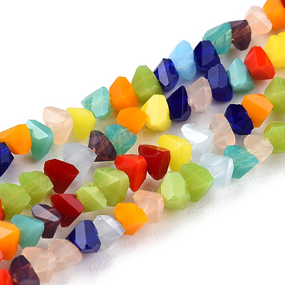 Opaque Solid Color Glass Beads Strands X-GLAA-N052-01-A11-1