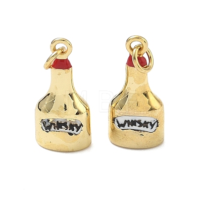 Brass Enamel Pendants LS-KK-Z153-15G-1