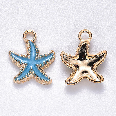 Alloy Enamel Pendants X-ENAM-S121-023-M-1