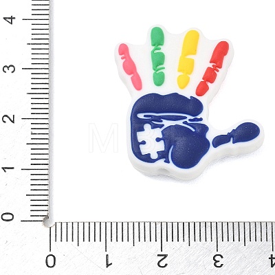 Autism Theme Silicone Beads SL-CBAF318-D04-1