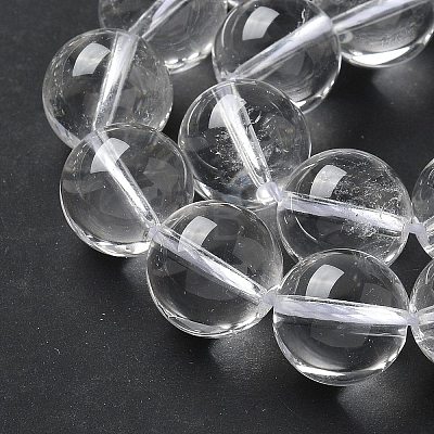 Natural Quartz Crystal Beads Strands G-D840-61-12mm-AA-1