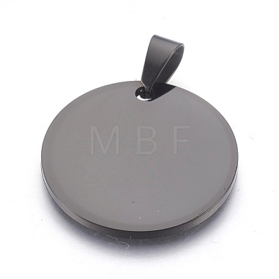 304 Stainless Steel Stamping Blank Tag Pendants STAS-L218-03B-1