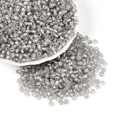 Silver Lined Glass Seed Beads SEED-T007-18A-02-1