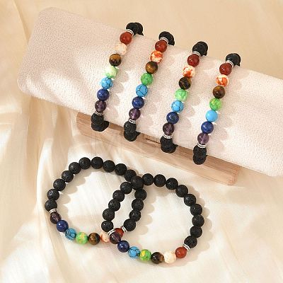 Yoga Chakra Jewelry BJEW-K142-A-1