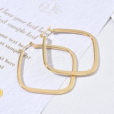Brass Hoop Earrings for Women KK-CBA4112-04G-1