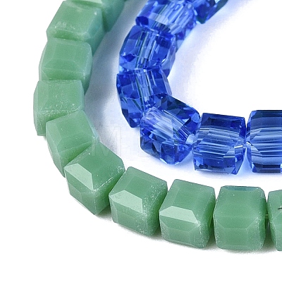 Mixed Styles Glass Beads Strands GLAA-R041-4x4mm-M01-1