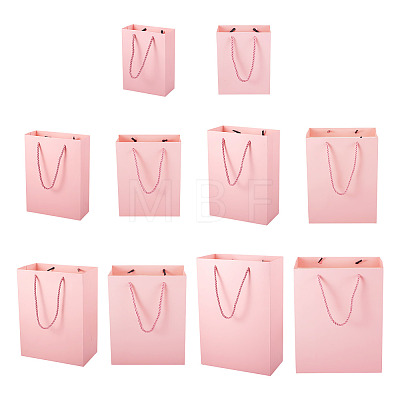 10Pcs 5 Sizes Kraft Paper Gift Shopping Bags Set ABAG-TA0002-23B-1