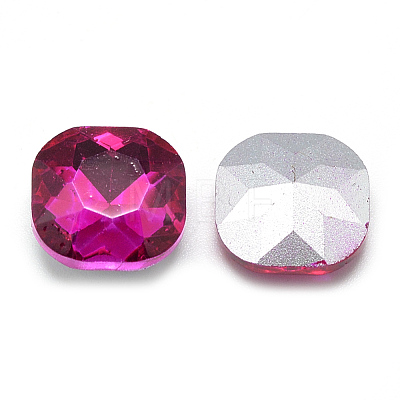 Pointed Back Glass Rhinestone Cabochons RGLA-T032-10x10mm-10-1