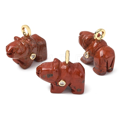Natural & Synthetic Mixed Stone Carved Pendants G-H357-02G-1