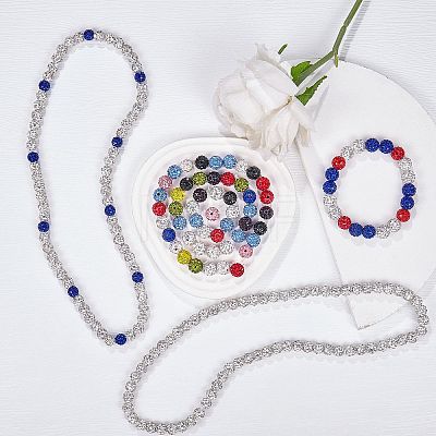 Pave Disco Ball Beads RB-SZ0001-09B-1